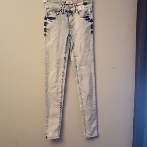 BONGO acid wash skinny jeans